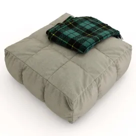 Pouf plaid